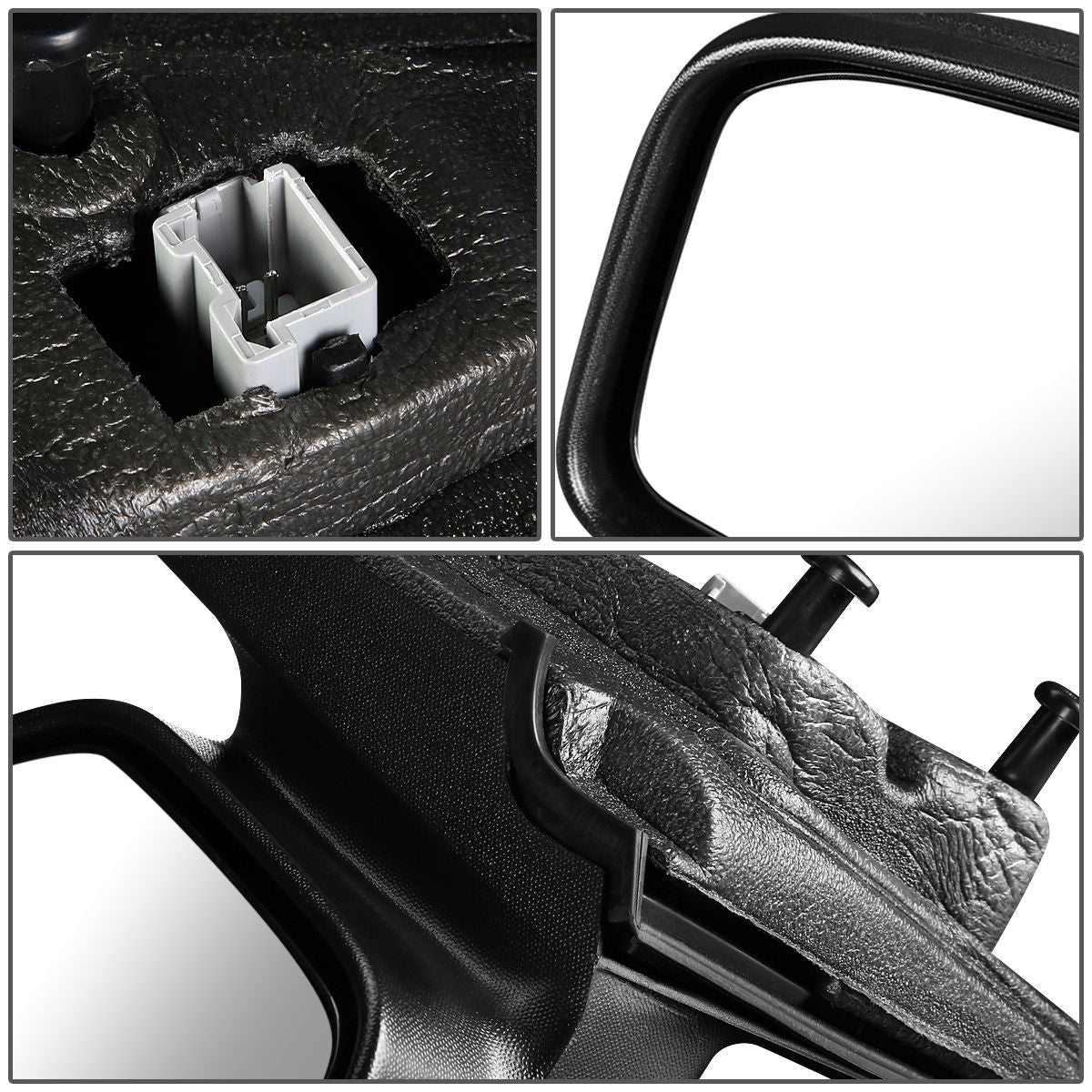 RETROVISOR MIRROR - OEM - 06-10 FORD FUSION / 06-10 MERCURY MILAN - POWERED - TEXTURED - BLACK - RIGHT