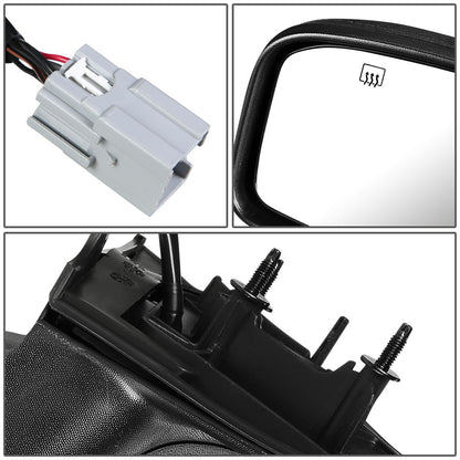 RETROVISOR MIRROR - OEM - 06-10 FORD FUSION / 06-10 MERCURY MILAN - POWERED - HEATED - TEXTURED - BLACK - RIGHT