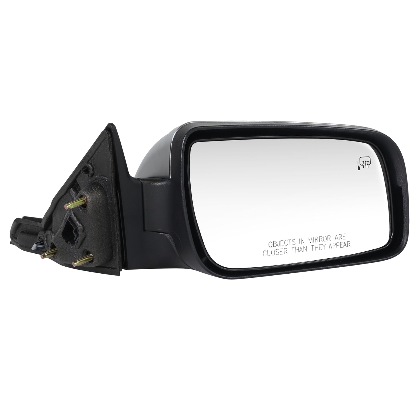 RETROVISOR MIRROR - OE STYLE - MERCURY SABLE 2008-2009 - WITH POWER WITH HEATED GLASS CHROME COVER - PASSENGER RIGHT SIDE - CHROME / BLACK