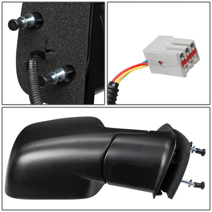 RETROVISOR MIRROR - OEM - 2009 FORD E-150, E-250, E-350 ,E-450 - POWERED - TEXTURED - BLACK - RIGHT