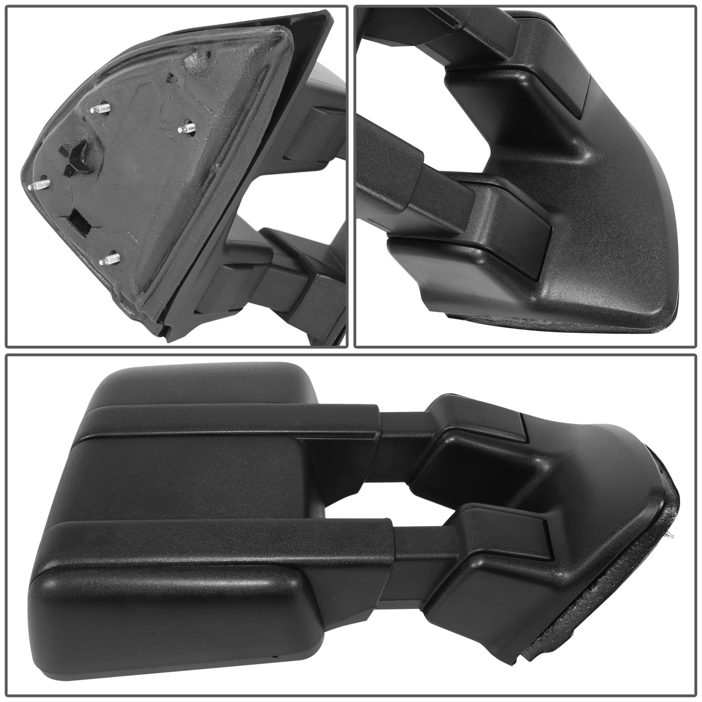 RETROVISOR MIRROR - OE STYLE - FORD F-250 SUPER DUTY 2008-2010 - FORD F-350 SUPER DUTY 2008-2010 - DUAL MIRROR - PASSENGER RIGHT SIDE - BLACK