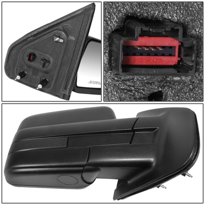 RETROVISOR MIRROR - OE STYLE - FORD F-150 09-10 - WITH POWER - DRIVER SIDE - PAINT TO MATCH - BLACK