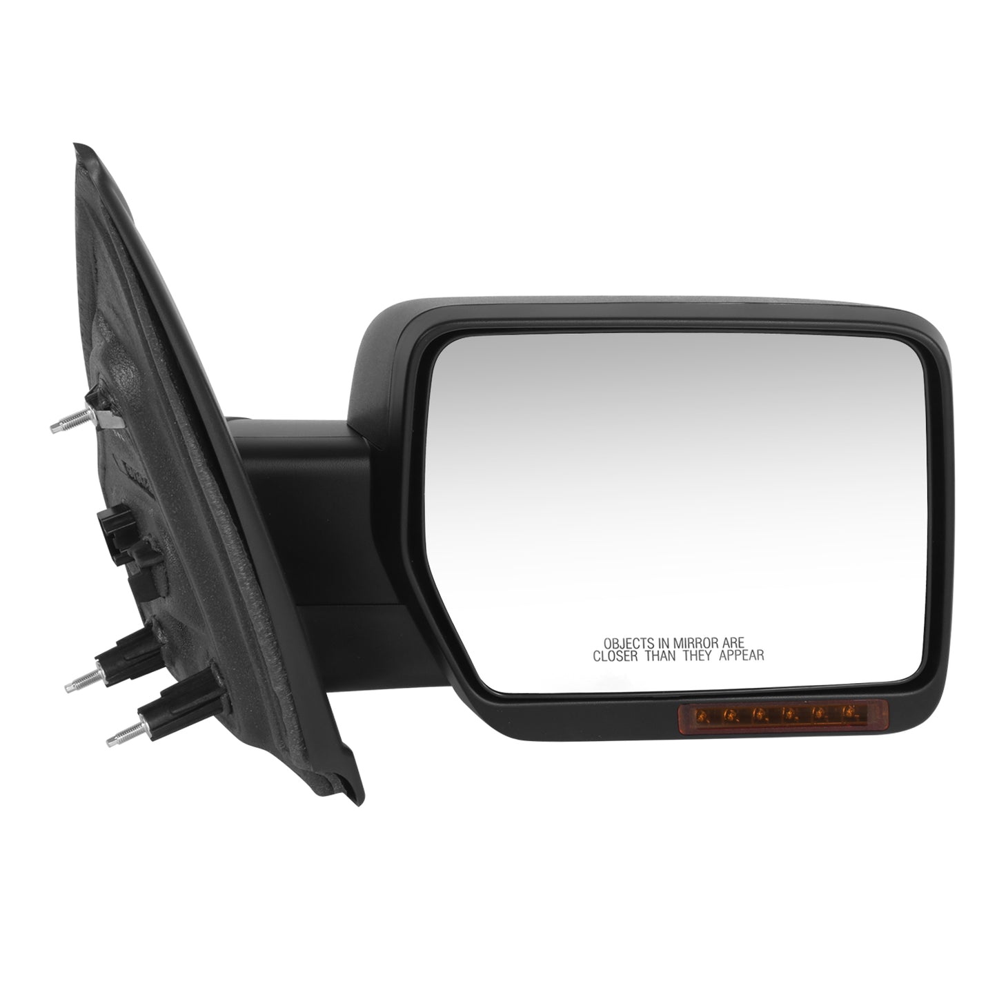 RETROVISOR MIRROR - OE STYLE - FORD F-150 09-10 - WITH POWER WITH HEATED WITH SIGNAL - PASSENGER SIDE - PAINT TO MATCH - BLACK