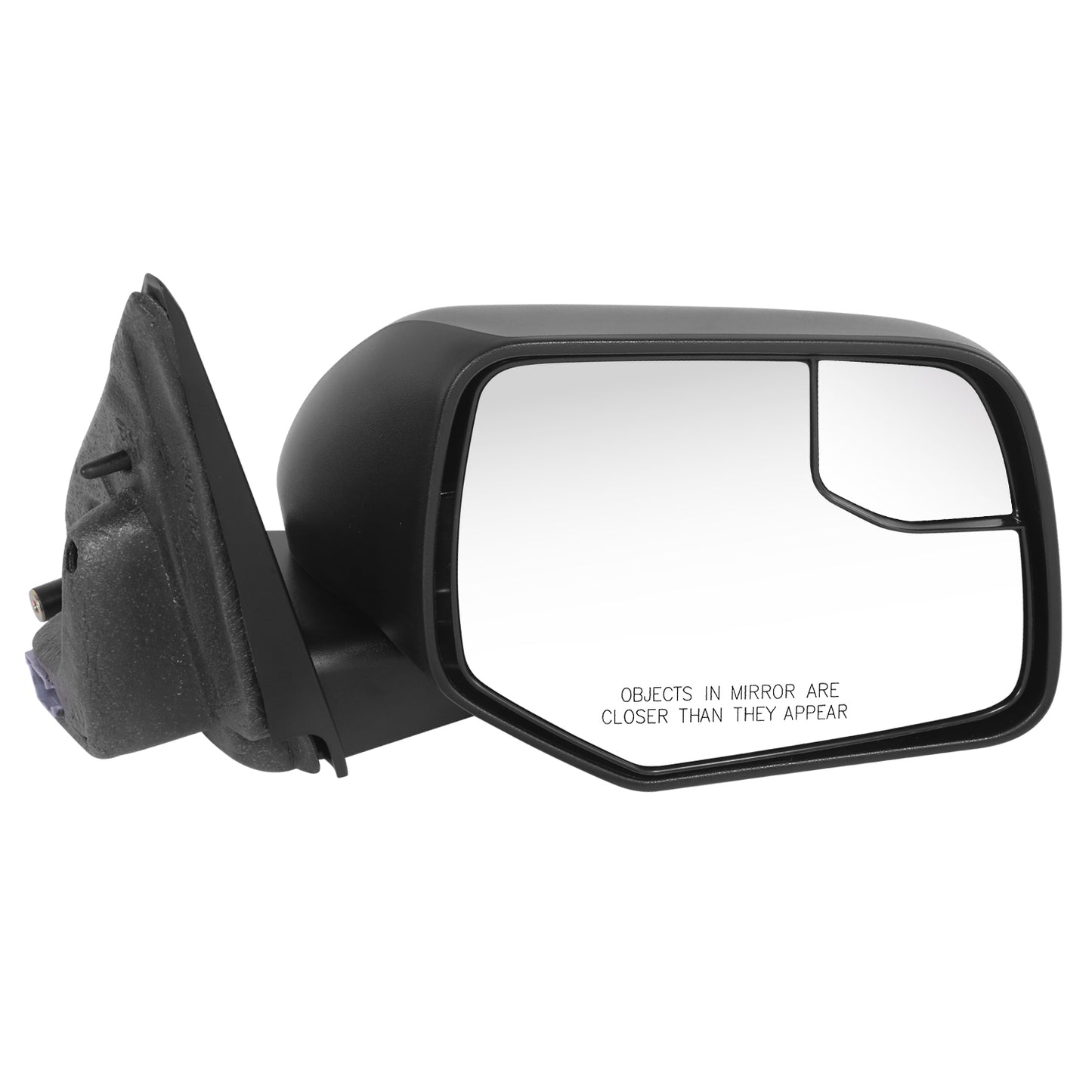 RETROVISOR MIRROR - OE STYLE - FORD ESCAPE 2010-2012 - WITH POWER WITH BLIND SPOT MIRROR - PASSENGER RIGHT SIDE - BLACK