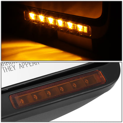 RETROVISOR MIRROR - OE STYLE - FORD F-150 09-10 - WITH POWER WITH HEATED WITH SIGNAL CHROME COVER - PASSENGER SIDE - SMOOTH - BLACK / CHROME