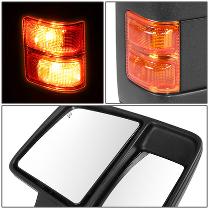 RETROVISOR MIRROR - OE STYLE - FORD F-250 SUPER DUTY 08-10 - FORD F-350 SUPER DUTY 08-10 - DUAL MIRROR WITH HEATED WITH POWER WITH SIGNAL WITH MEMORY - PASSENGER SIDE - PAINT TO MATCH - BLACK