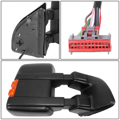 RETROVISOR MIRROR - OE STYLE - FORD F-250 SUPER DUTY 08-10 - FORD F-350 SUPER DUTY 08-10 - DUAL MIRROR WITH HEATED WITH POWER WITH SIGNAL WITH MEMORY - PASSENGER SIDE - PAINT TO MATCH - BLACK