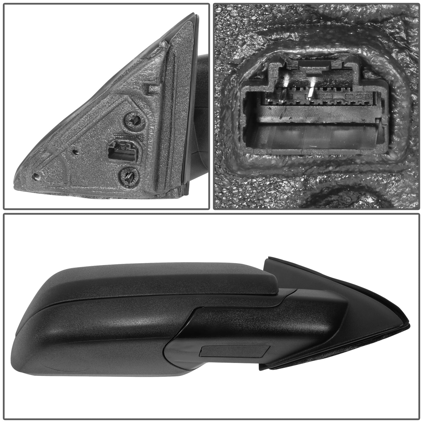 RETROVISOR MIRROR - OE STYLE - FORD FLEX 09-12 - WITH POWER - PASSENGER SIDE - PAINT TO MATCH - BLACK