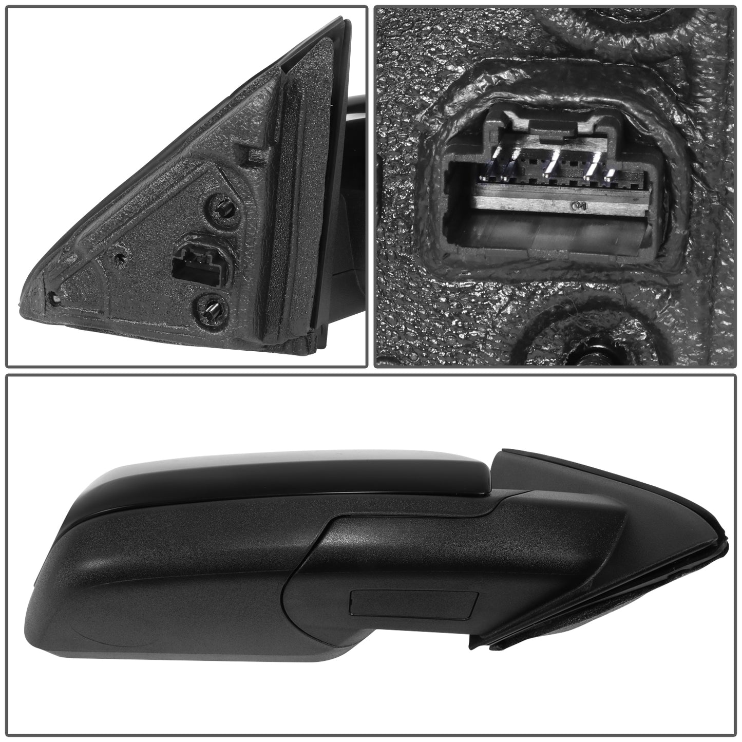 RETROVISOR MIRROR - OE STYLE - FORD FLEX 09-12 - WITH POWER WITH HEATED GLASS - PASSENGER SIDE - PAINT TO MATCH - BLACK