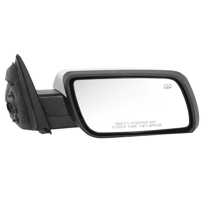 RETROVISOR MIRROR - OE STYLE - FORD FLEX 09-12 - WITH POWER WITH HEATED GLASS CHROME COVER - PASSENGER SIDE - SMOOTH - CHROME / BLACK