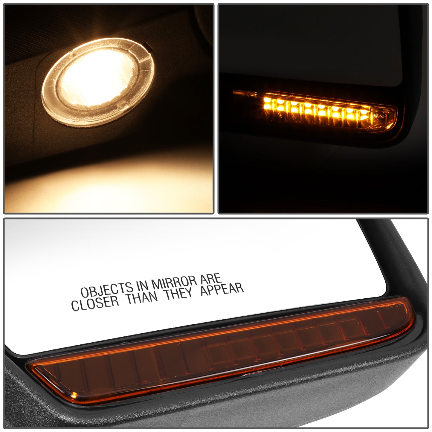 RETROVISOR MIRROR - OE STYLE - FORD EXPEDITION 07-10 - WITH POWER WITH HEATED WITH SIGNAL - PASSENGER SIDE - PAINT TO MATCH - BLACK