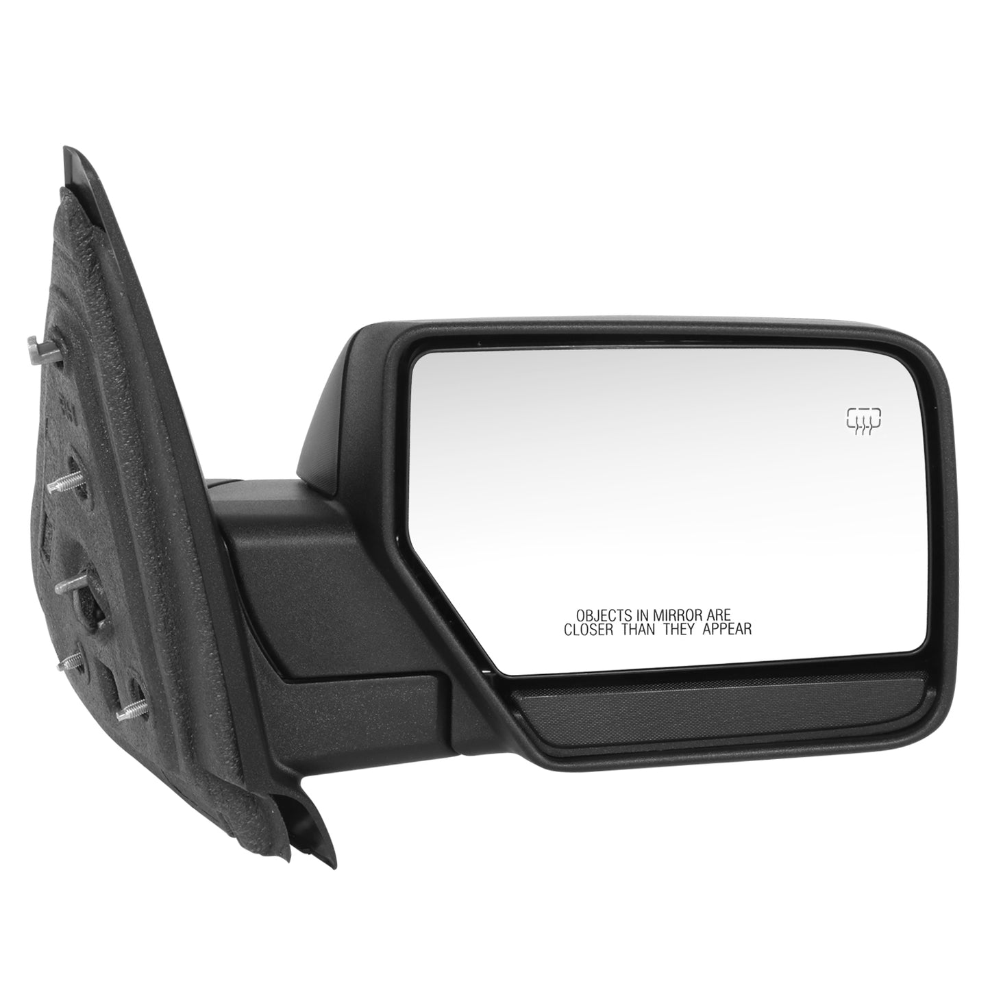 RETROVISOR MIRROR - OE STYLE - FORD EXPEDITION 07-10 - WITH POWER WITH HEATED GLASS - PASSENGER SIDE - PAINT TO MATCH - BLACK