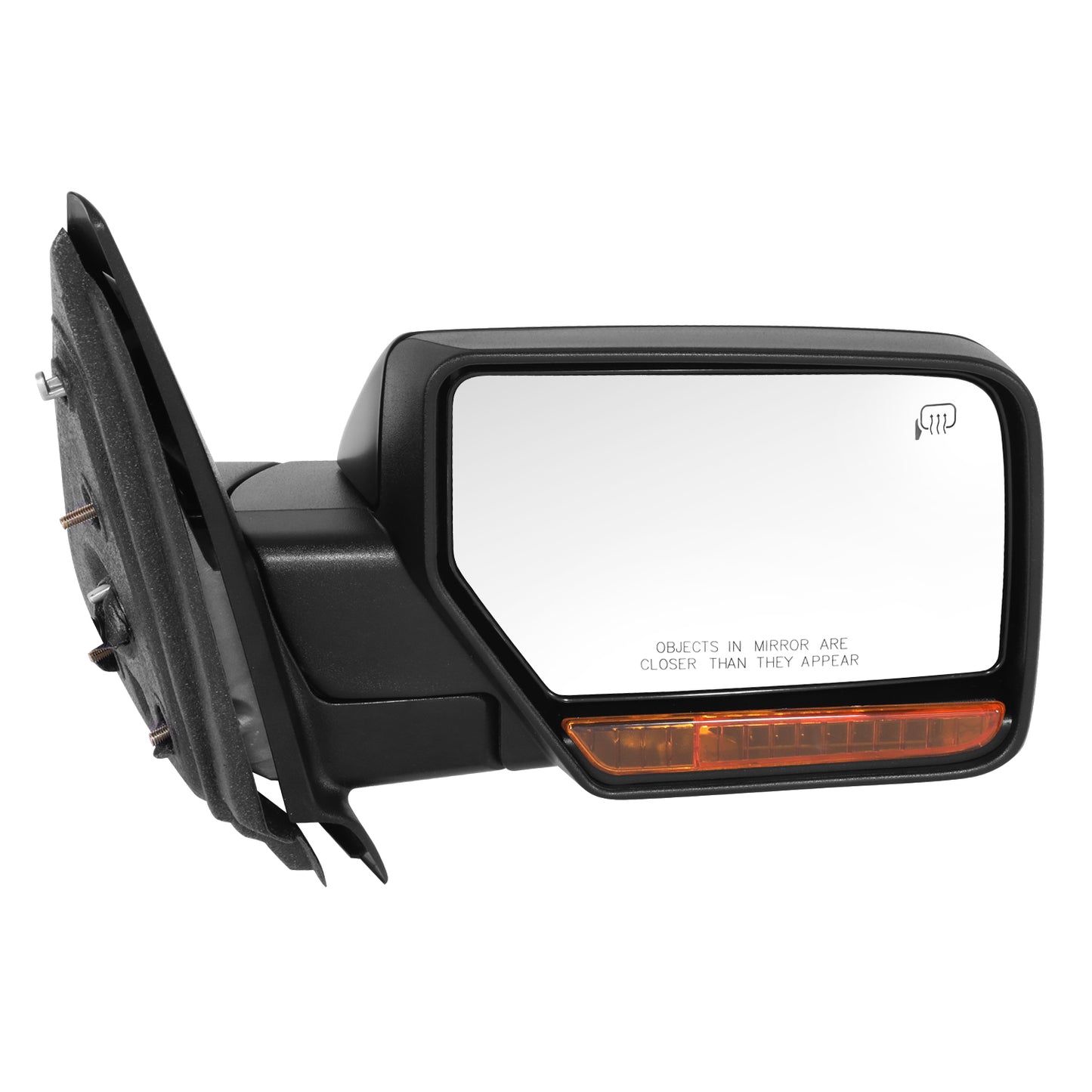 RETROVISOR MIRROR - OE STYLE - FORD EXPEDITION 2009-2010 - LINCOLN NAVIGATOR 2009-2010 - WITH POWER FOLD WITH HEATED WITH SIGNAL - PASSENGER RIGHT SIDE - BLACK
