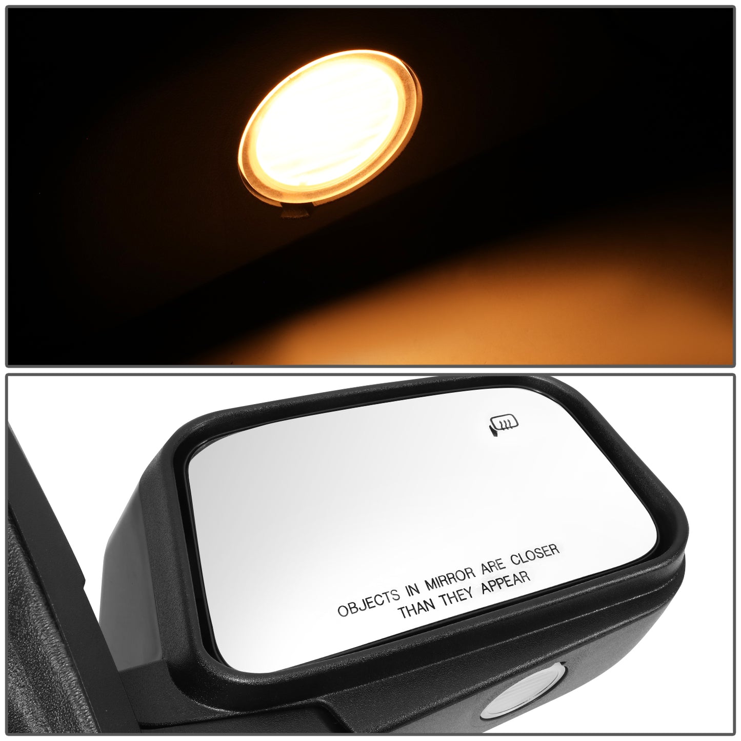 RETROVISOR MIRROR - OE STYLE - FORD EDGE 07 - WITH POWER WITH HEATED WITH MEMORY WITH PUDDLE - PASSENGER SIDE - PAINT TO MATCH - BLACK