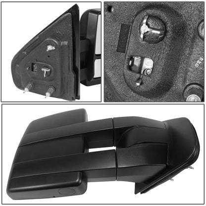 RETROVISOR MIRROR - OE STYLE - FORD F-150 04-14 - DUAL MIRROR - PASSENGER SIDE - PAINT TO MATCH - BLACK