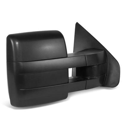 RETROVISOR MIRROR - OE STYLE - FORD F-150 07-12 - WITH POWER DUAL MIRROR WITH HEATED GLASS CHROME COVER - PASSENGER SIDE - SMOOTH - BLACK / CHROME