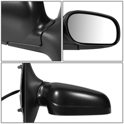 RETROVISOR MIRROR - OEM - 98-02 FORD CROWN VICTORIA - POWERED - FOLDING - BLACK MATERIAL - RIGHT