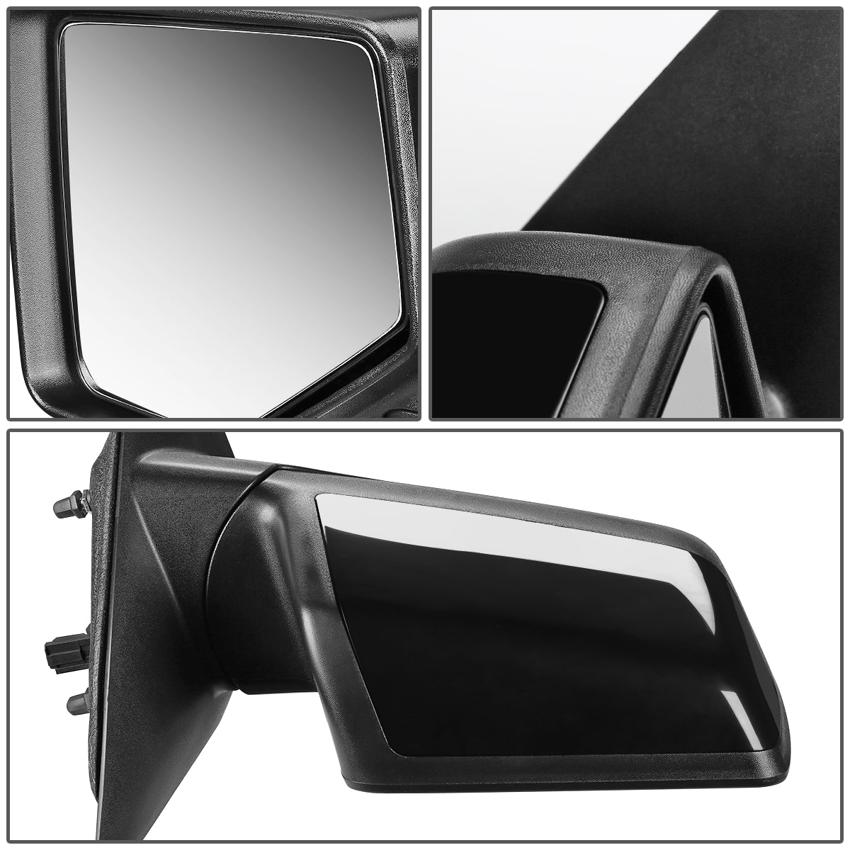 RETROVISOR MIRROR - OEM - 06-11 FORD RANGER - POWERED - PAINTABLE - BLACK - RIGHT