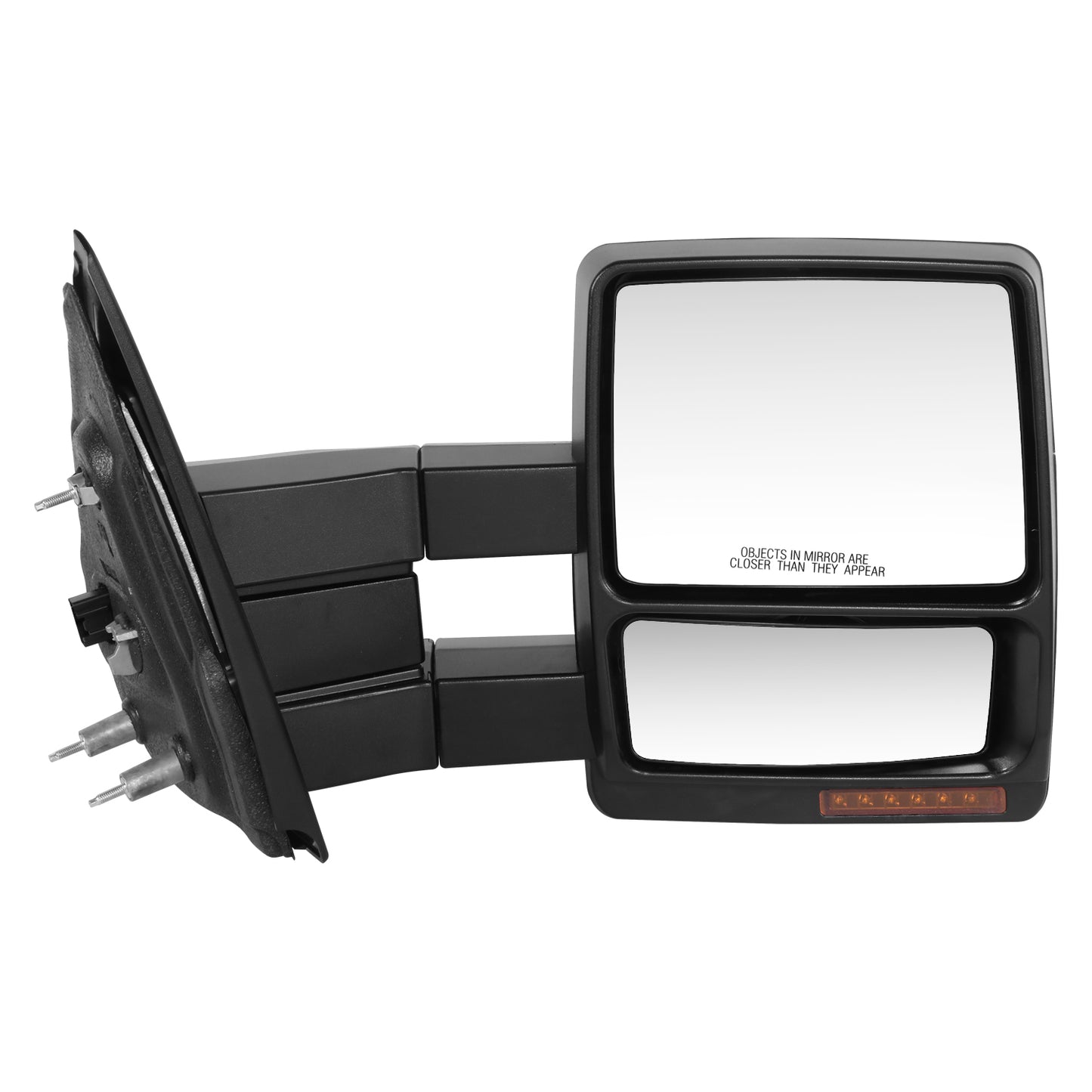 RETROVISOR MIRROR - OE STYLE - FORD F-150 07-08 - WITH POWER DUAL MIRROR WITH HEATED WITH TURN SIGNAL - PASSENGER SIDE - PAINT TO MATCH - BLACK