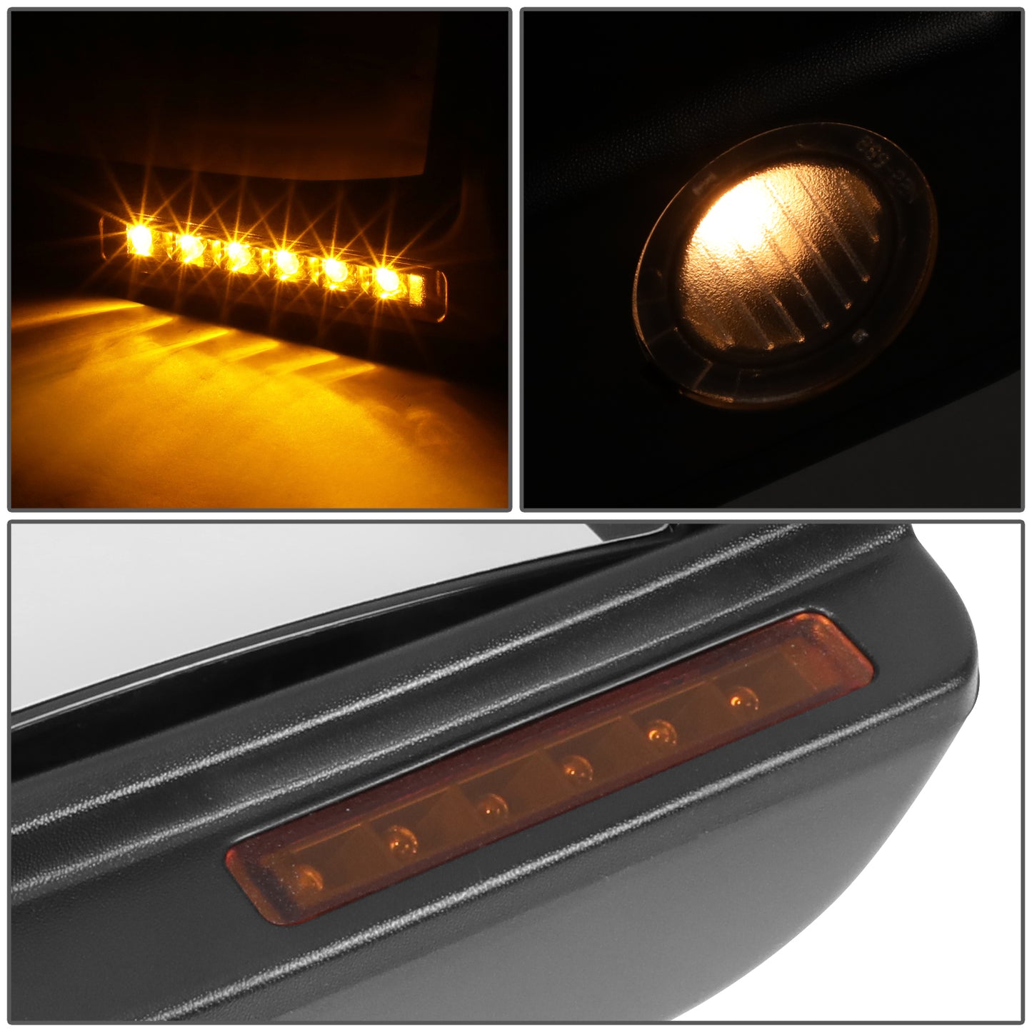 RETROVISOR MIRROR - OE STYLE - FORD F-150 11-12 - WITH POWER WITH HEATED WITH TURN SIGNAL - PASSENGER SIDE - PAINT TO MATCH - BLACK