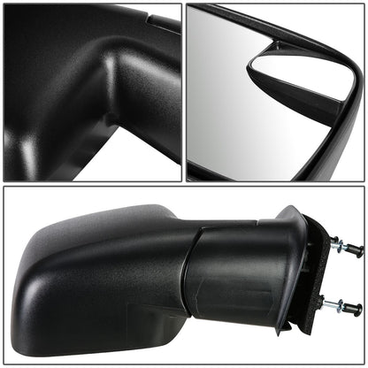 RETROVISOR MIRROR - OEM - 10-14 FORD E-150, E-250, E-350, E-450 / 10-14 FORD ECONOLINE - MANUAL - TEXTURED - BLACK - RIGHT