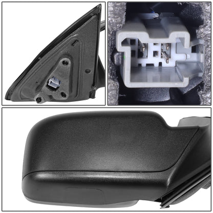 RETROVISOR MIRROR - OE STYLE - FORD FUSION 2011-2012 - WITH POWER WITH TEXTURED COVER - PASSENGER RIGHT SIDE - BLACK