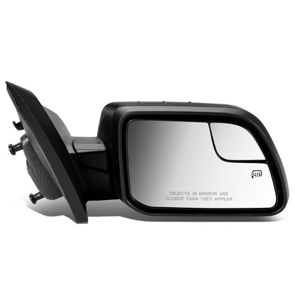 RETROVISOR MIRROR - OEM - 11-14 FORD EDGE - POWERED - HEATED - W/ PUDDLE LIGHT - W/ BLIND SPOT GLASS - BLACK MATERIAL - RIGHT