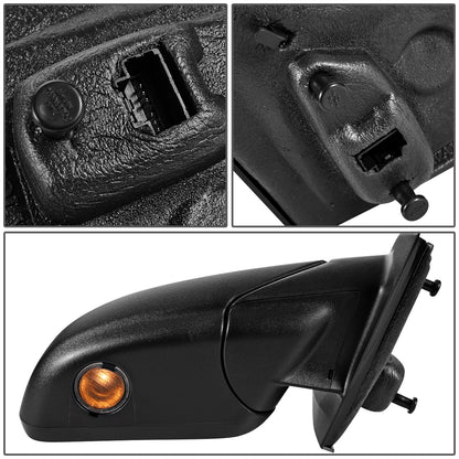 RETROVISOR MIRROR - OEM - 11-14 FORD EDGE - POWERED - HEATED - W/ PUDDLE LIGHT - W/ BLIND SPOT GLASS - BLACK MATERIAL - RIGHT