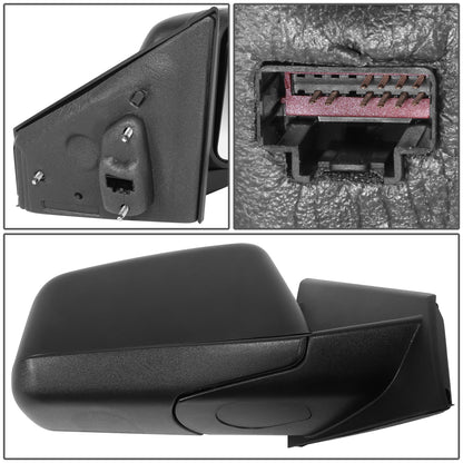 RETROVISOR MIRROR - OE STYLE - FORD EDGE 07 - WITH POWER WITH HEATED GLASS TEXTURED COVER - PASSENGER SIDE - PAINT TO MATCH - BLACK