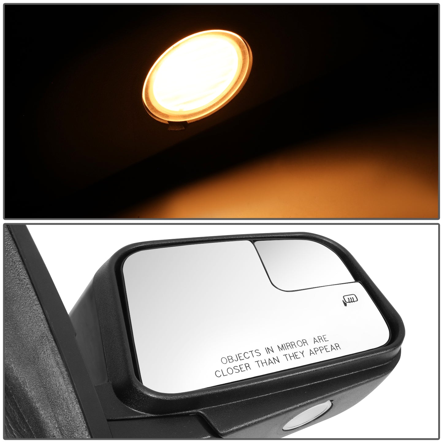 RETROVISOR MIRROR - OE STYLE - LINCOLN MKX 11 - WITH POWER WITH HEATED GLASS WITH BLIND SPOT MIRROR WITH MEMORY - PASSENGER SIDE - PAINT TO MATCH - BLACK