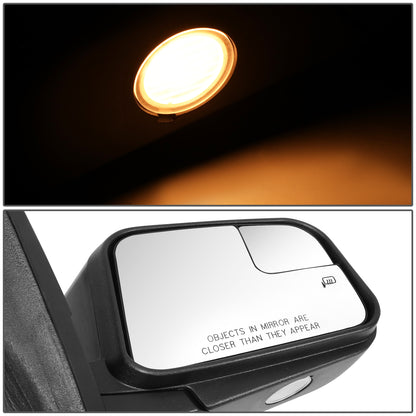 RETROVISOR MIRROR - OE STYLE - LINCOLN MKX 11 - WITH POWER WITH HEATED GLASS WITH BLIND SPOT MIRROR WITH MEMORY - PASSENGER SIDE - PAINT TO MATCH - BLACK