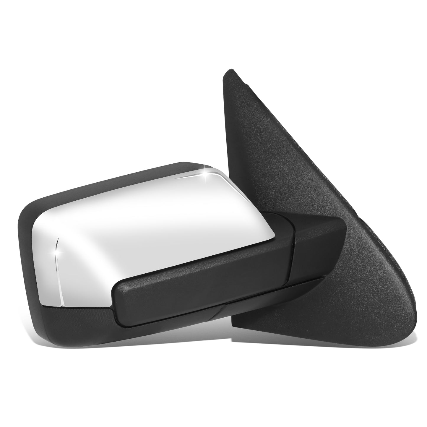 RETROVISOR MIRROR - OE STYLE - FORD EXPEDITION 13-14 - LINCOLN NAVIGATOR 12-14 - WITH POWER FOLD WITH HEATED WITH SIGNAL WITH MEMORY CHROME COVER - PASSENGER SIDE - SMOOTH - BLACK / CHROME