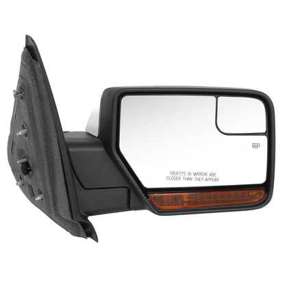 RETROVISOR MIRROR - OE STYLE - FORD EXPEDITION 13-14 - LINCOLN NAVIGATOR 12-14 - WITH POWER FOLD WITH HEATED WITH SIGNAL WITH MEMORY CHROME COVER - PASSENGER SIDE - SMOOTH - BLACK / CHROME