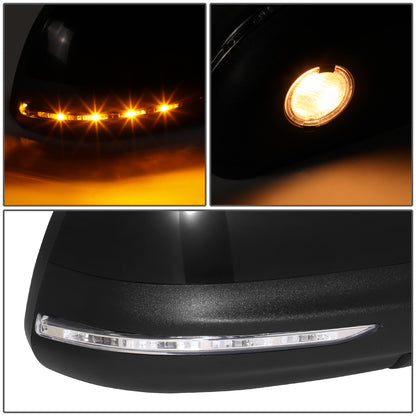 RETROVISOR MIRROR - OE STYLE - FORD EDGE 12-14 - WITH POWER WITH HEATED WITH BLIND SPOT WITH TURN SIGNAL - PASSENGER SIDE - PAINT TO MATCH - BLACK