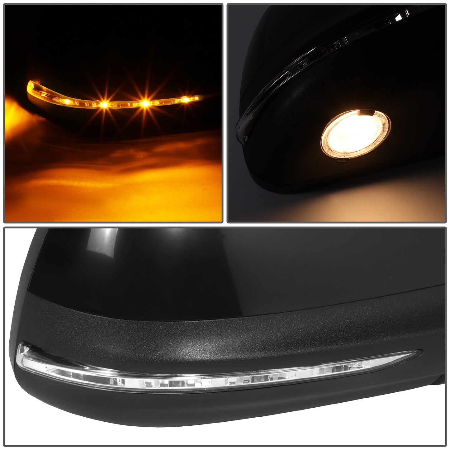 RETROVISOR MIRROR - OE STYLE - FORD EDGE 2012-2014 - WITH MEMORY WITH HEATED WITH BLIND SPOT WITH TURN SIGNAL - PASSENGER RIGHT SIDE - BLACK