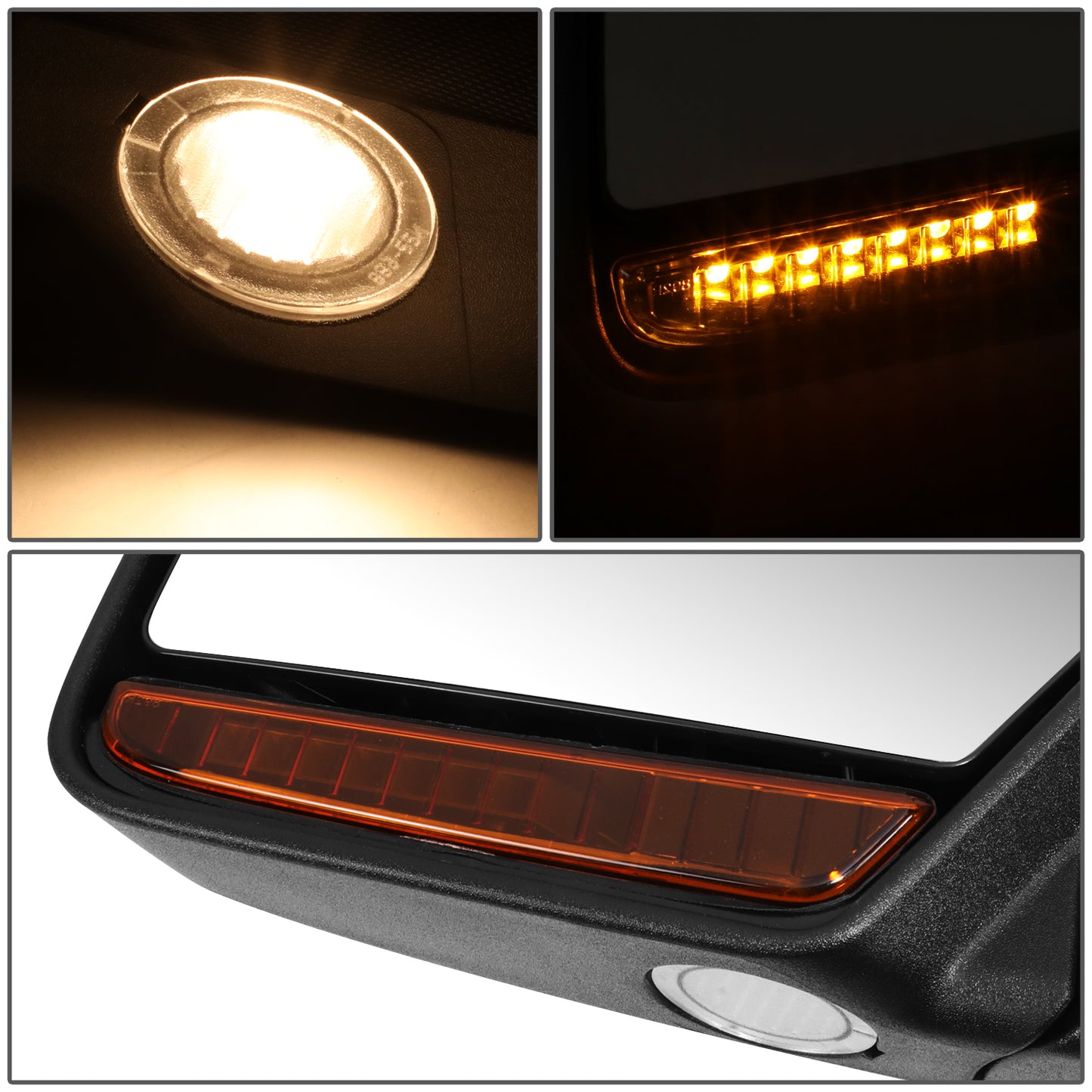 RETROVISOR MIRROR - OE STYLE - FORD EXPEDITION 12-14 - LINCOLN NAVIGATOR 12-14 - WITH POWER FOLD WITH HEATED WITH SIGNAL WITH MEMORY - PASSENGER SIDE - PAINT TO MATCH - BLACK