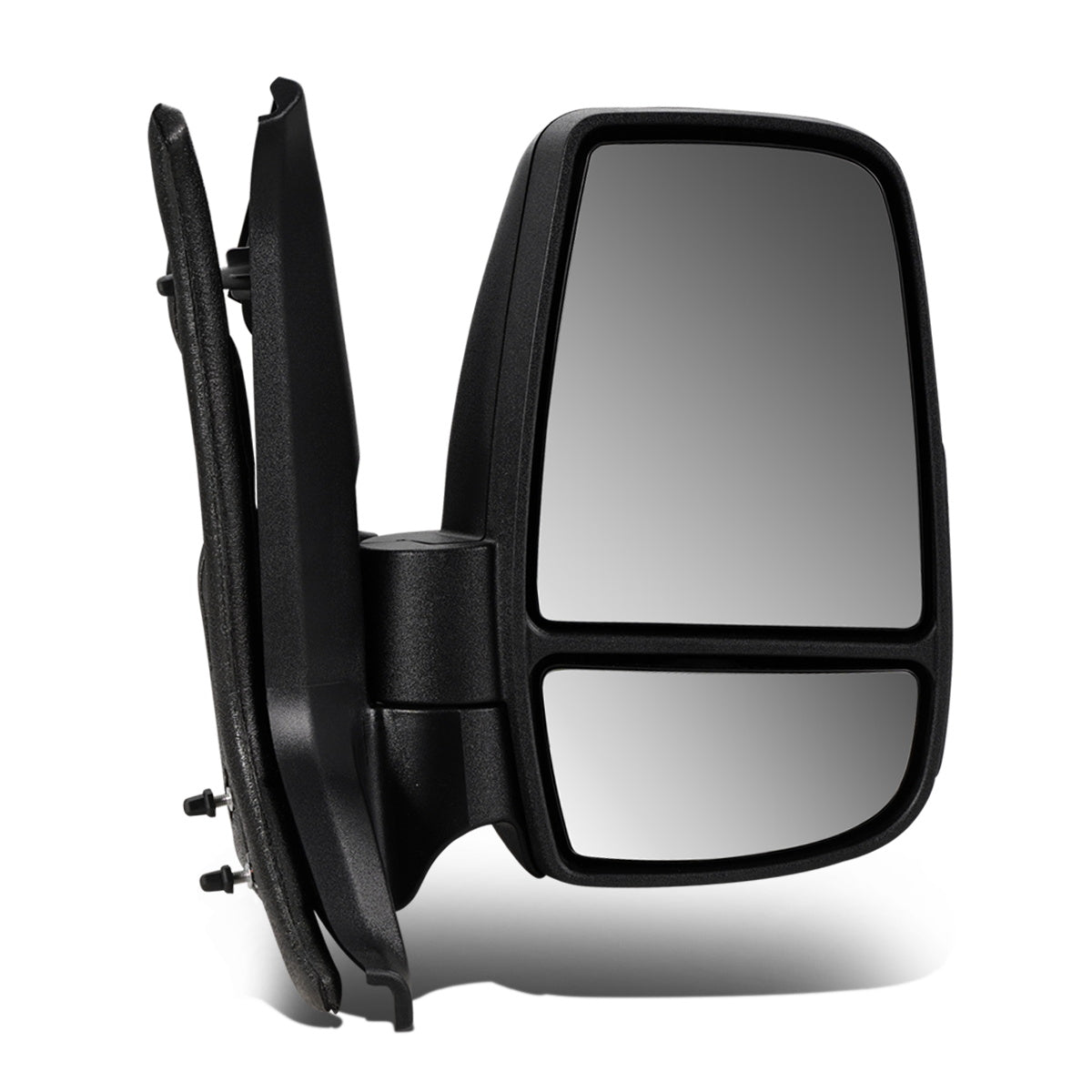 RETROVISOR MIRROR - OEM - 15-19 FORD TRANSIT 150, 250, 350 - MANUAL - FOLDING - TEXTURED - BLACK - RIGHT