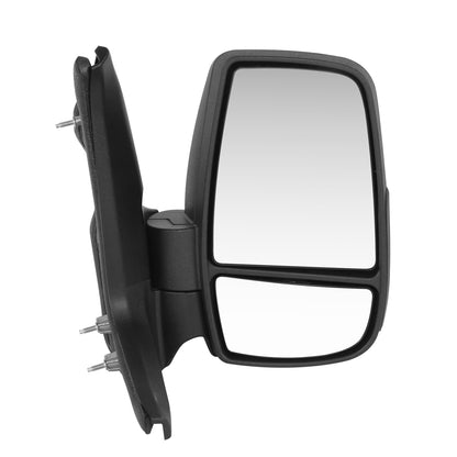 RETROVISOR MIRROR - OE STYLE - FORD TRANSIT 150 18-19 - FORD TRANSIT 250 18-19 - FORD TRANSIT 350 18-19 - WITH POWER SHORT ARM LOW ROOF - PASSENGER SIDE - PAINT TO MATCH - BLACK