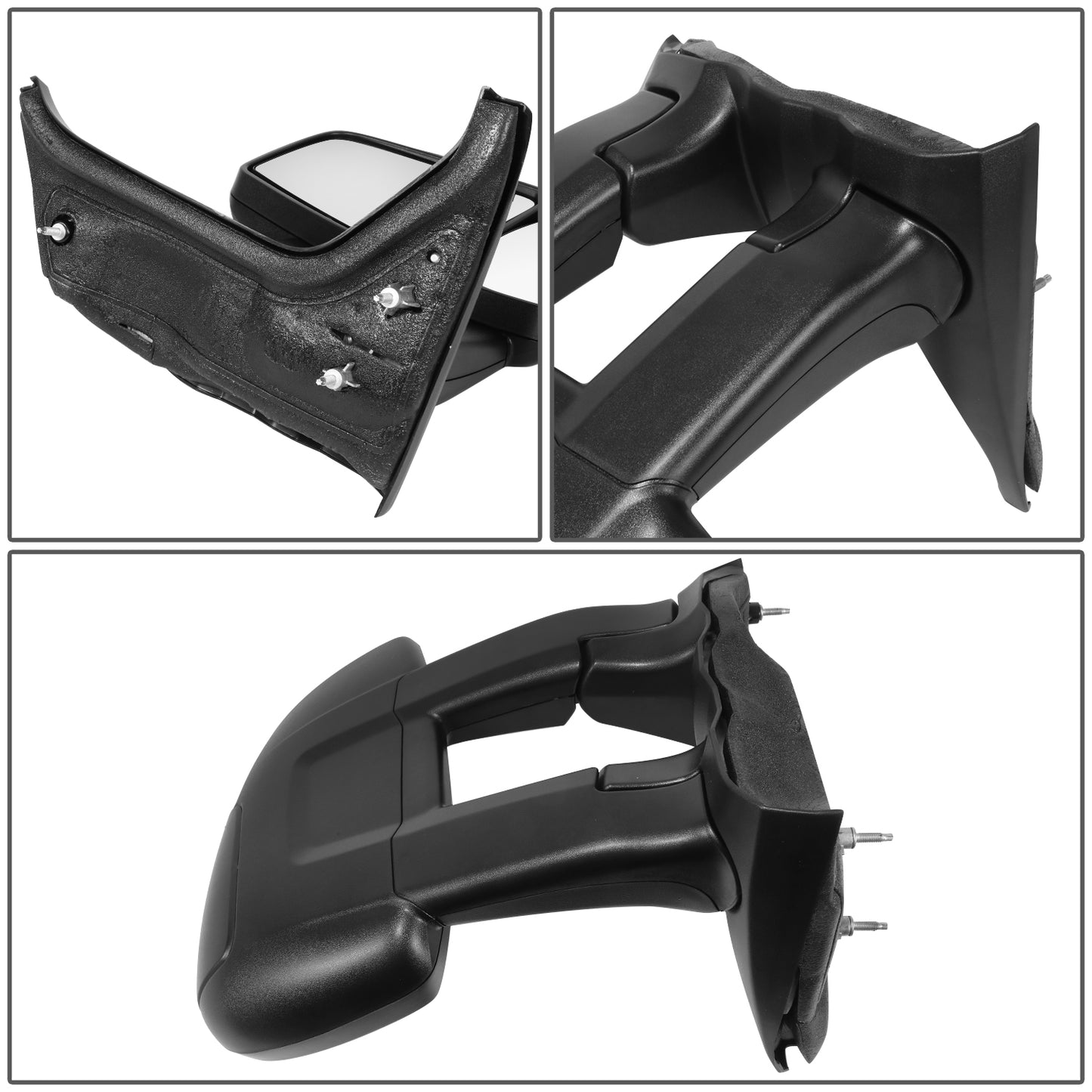 RETROVISOR MIRROR - OE STYLE - FORD TRANSIT 150 15-19 - FORD TRANSIT 250 15-19 - FORD TRANSIT 350 15-19 - WITH LOW ROOF LONG ARM - PASSENGER SIDE - PAINT TO MATCH - BLACK