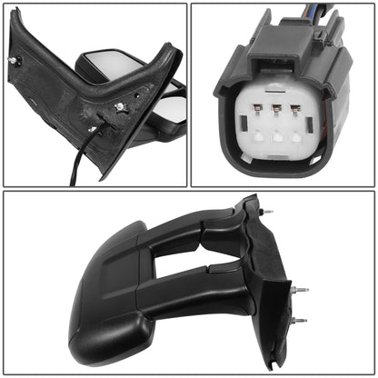 RETROVISOR MIRROR - OE STYLE - FORD TRANSIT 150 15-19 - FORD TRANSIT 250 15-19 - FORD TRANSIT 350 15-19 - WITH POWER LONG ARM LOW ROOF - PASSENGER SIDE - PAINT TO MATCH - BLACK