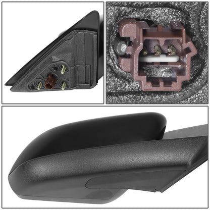 RETROVISOR MIRROR - OE STYLE - FORD MUSTANG 2010-2012 - WITH POWER GLOSS COVER - PASSENGER RIGHT SIDE - BLACK