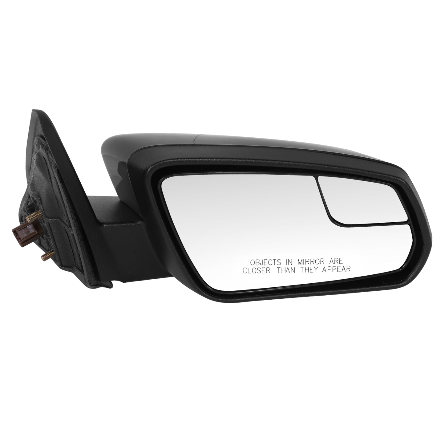 RETROVISOR MIRROR - OE STYLE - FORD MUSTANG 10-12 - WITH POWER WITH BLIND SPOT MIRROR GLOSS COVER - PASSENGER SIDE - PAINT TO MATCH - BLACK