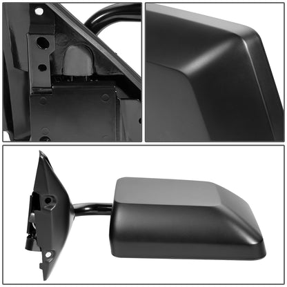 RETROVISOR MIRROR - OEM - 82-93 CHEVY S10, SONOMA, JIMMY - MANUAL - TEXTURED - BLACK - LEFT