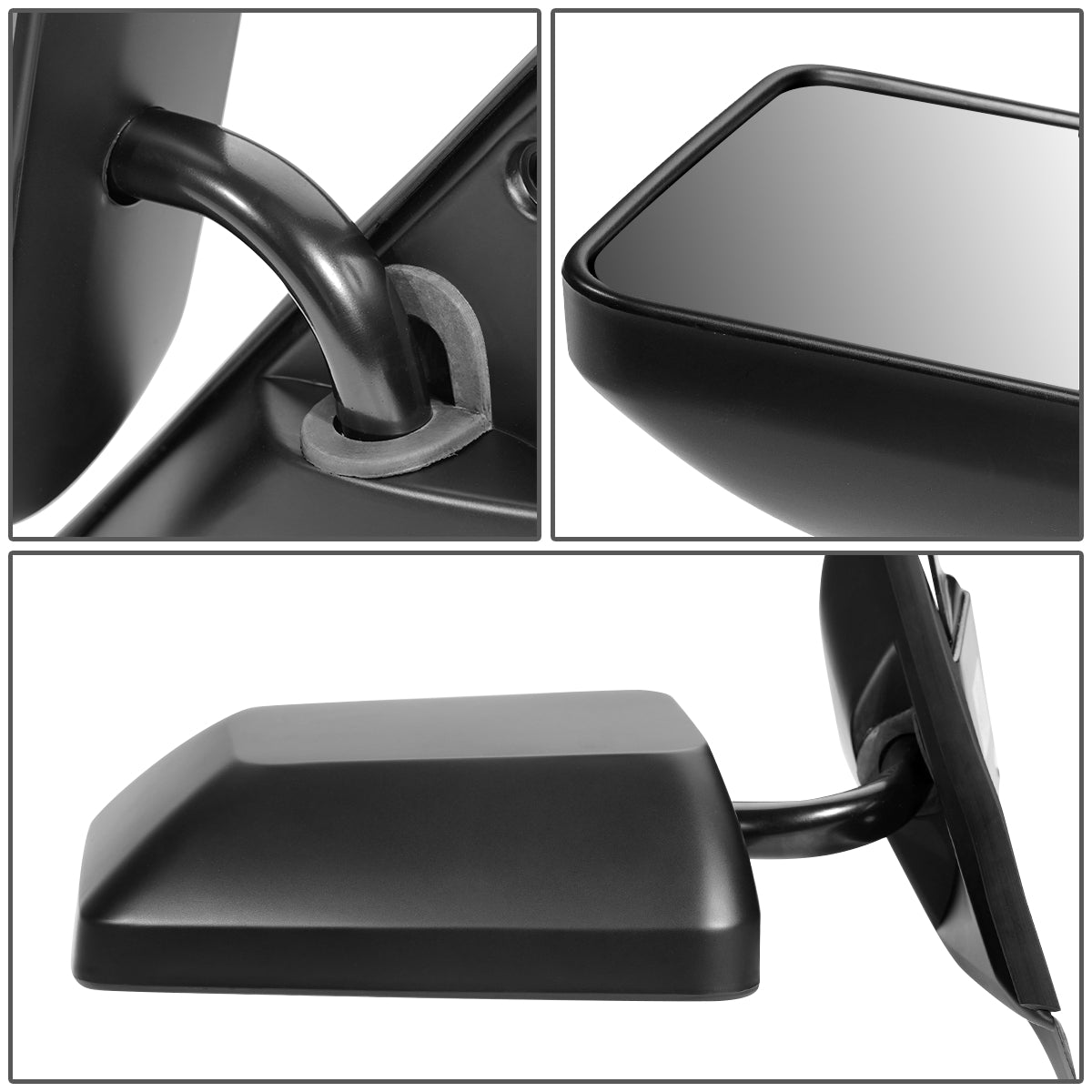 RETROVISOR MIRROR - OEM - 82-93 CHEVY S10, SONOMA, JIMMY - MANUAL - TEXTURED - BLACK - LEFT