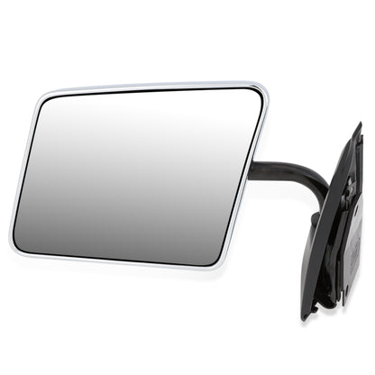 RETROVISOR MIRROR - OEM - 83-90 CHEVY S10 BLAZER / 82-90 CHEVY S10 PICKUP / 83-90 GMC S15 JIMMY / 82-93 GMC S15 PICKUP - MANUAL - CHROME - LEFT