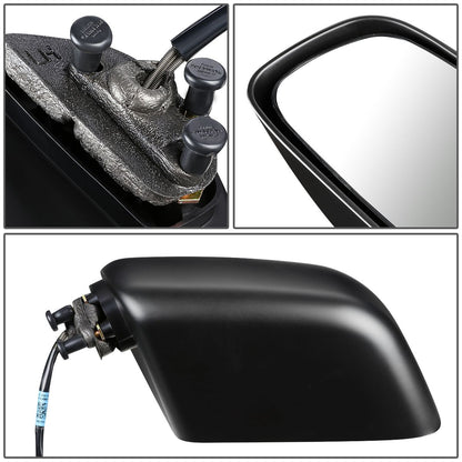 RETROVISOR MIRROR - OEM - 88-96 BUICK REGAL / 90-94 CHEVY LUMINA / 88-96 PONTIAC GRAND PRIX - MANUAL - PAINTABLE - BLACK - LEFT