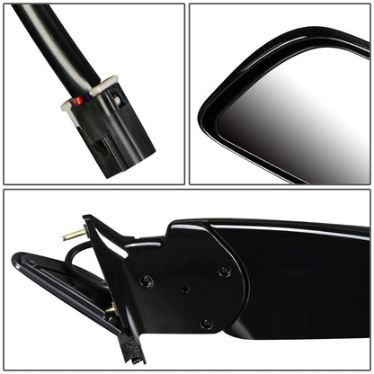 RETROVISOR MIRROR - OEM - 88-98 CHEVY GMC C/K 1500 / 88-00 CHEVY GMC C/K 2500 / 88-02 CHEVY GMC C3500 / 88-00 CHEVY GMC K3500 / 95-99 CHEVY TAHOE / 92-99 GMC YUKON / SUBURBAN - MATTE - BLACK - LEFT