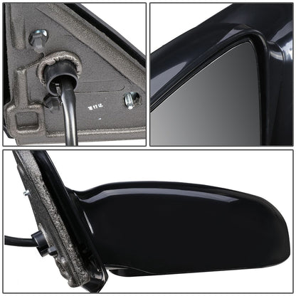 RETROVISOR MIRROR - OEM - 95-05 CHEVY CAVALIER COUPE / 95-05 PONTIAC SUNFIRE COUPE - POWERED - PAINTABLE - BLACK - LEFT