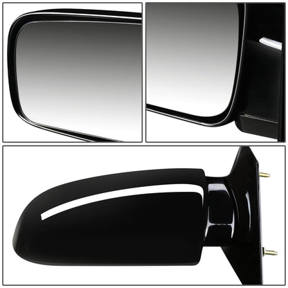 RETROVISOR MIRROR - OEM - 88-98 CHEVY ASTRO / 88-98 GMC SAFARI - POWERED - PAINTABLE - BLACK - LEFT