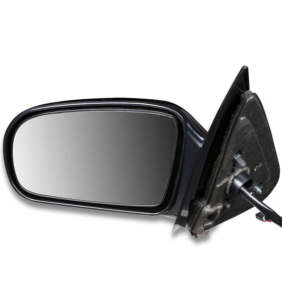 RETROVISOR MIRROR - OEM - 95-05 CHEVY CAVALIER SEDAN / 95-05 PONTIAC SUNFIRE SEDAN - POWERED - PAINTABLE - BLACK - LEFT
